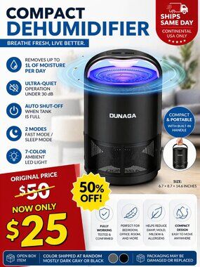 Indoor Bug Zapper UV Mosquito Trap Quiet Safe – NEW